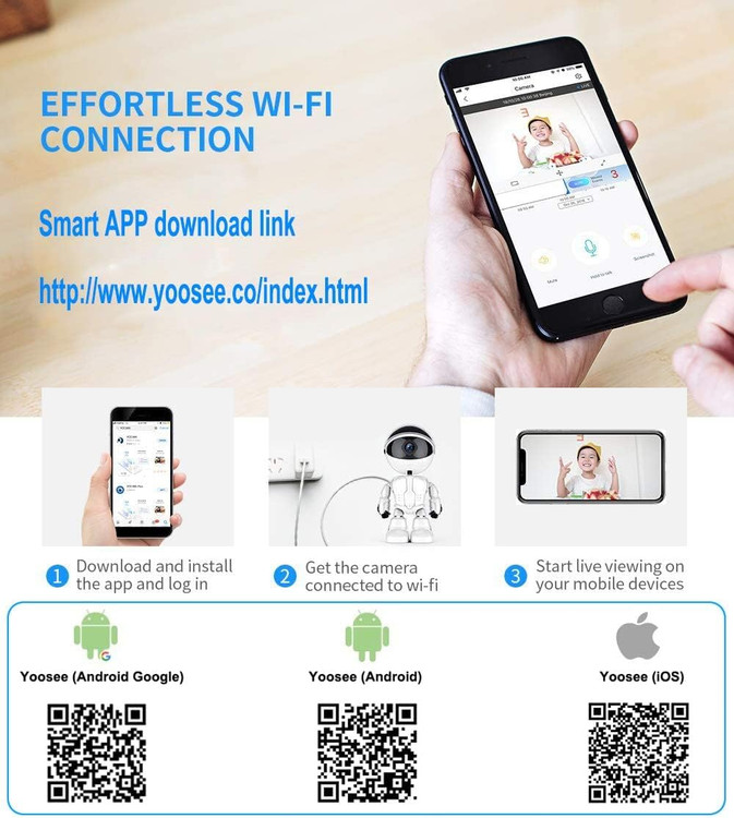 دوربین پرستار کودک و سالمند با قابلیت اتصال به گوشی