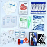 کیت کمک های اولیه 18 تکه Trauma Pak مناسب سفر کمپینگ کوهنوردی و خودرو